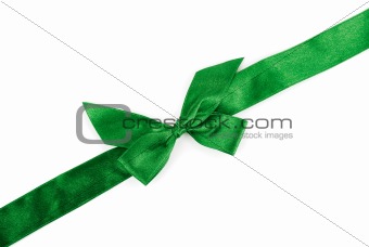 green holiday ribbon