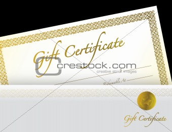 Gold Gift Certificate