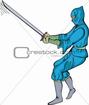 Ninja with sword
