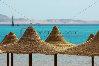 Umbrellas, Mount and Red Sea