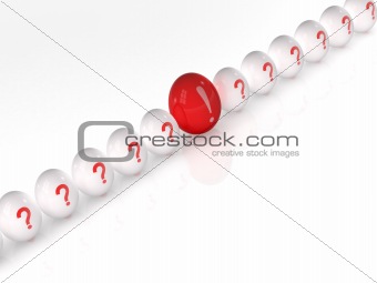 Conceptual image of Easter eggs isolated on white