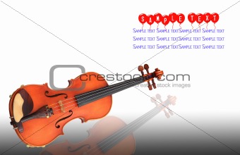 cello - string classical instrument - isolated on white 
