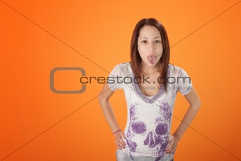 Pierced Tongue Girl