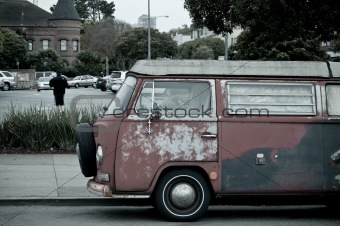 Hippie Van in San Francisco