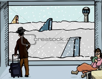 Snowed In At the Airport