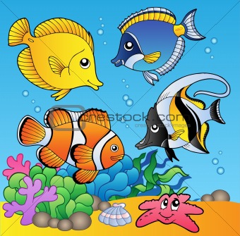 Underwater animals and fishes 2