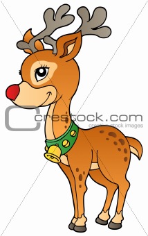 Young Christmas reindeer 2