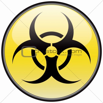 Biohazard vector round hazardous sign