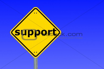 support sign