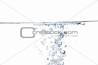fresh water with bubbles