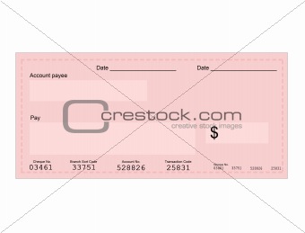dollar cheque
