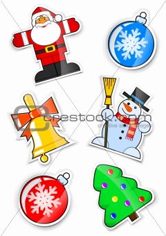 set sticker for christmas