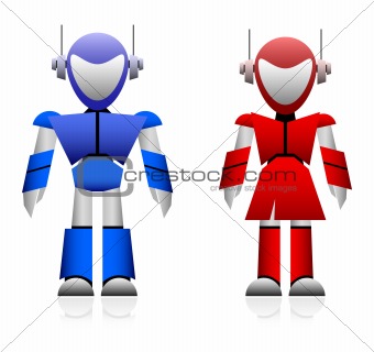Male and Female Robot