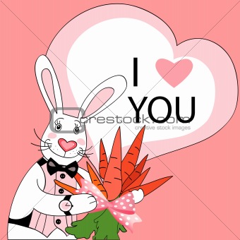 Rabbit valentine