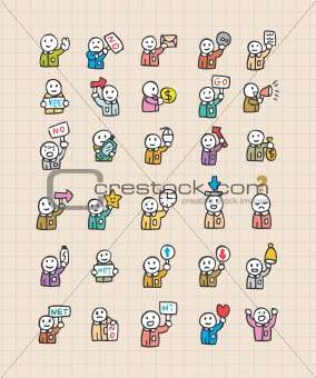 web icon with people ,vector