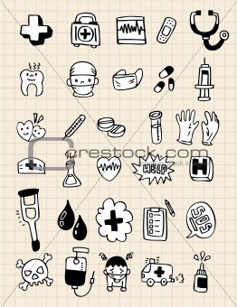 doodle doctor element,hand draw