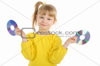 Girl With Cd