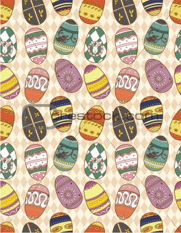 seamless Eggs pattern