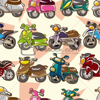 seamless motorcycle pattern