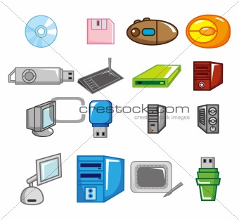 cartoon computer icon