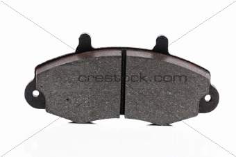 Brake pads on a white background