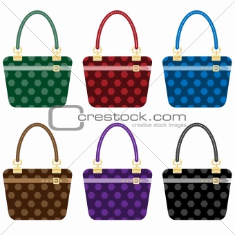 Ladies fashion handbags set