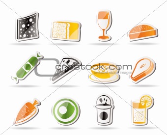 Shop, food and drink icons 2