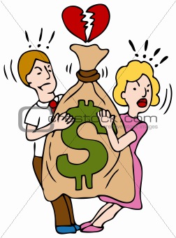 Couple Fighting Over Money