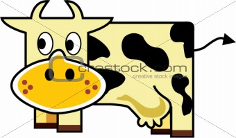 Cute Cow- vector