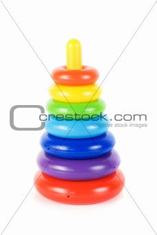 Plastic toy pyramid