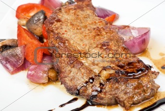 beef steak with vegetable