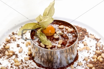 Chocolate risotto dessert