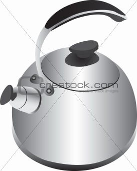 Retro silver kettle