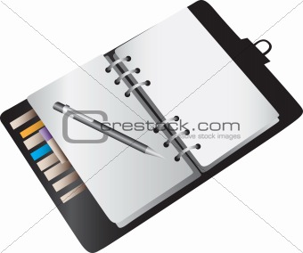 Blank notebook planner