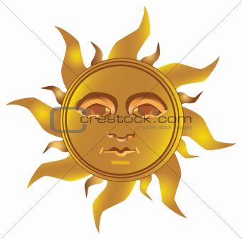 Mayan Incan sun - Maya, vector