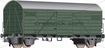 3D railroad boxcar