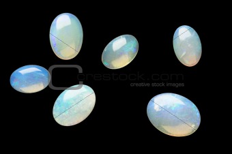 White opals
