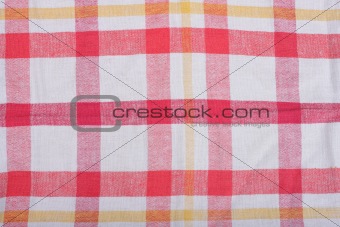 Red and white tablecloth pattern