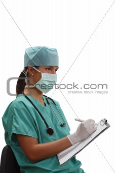 Female anaesthesiologist 