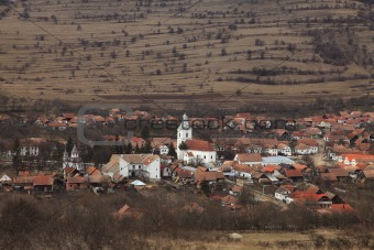 Romanian village in a mountainous region-horizontal version