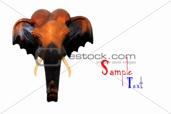 Wood carved elephant 
