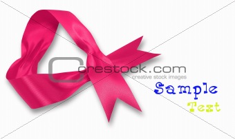 pink breast cancer awareness ribbon 
