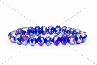 Purple bracelet isolated on the white background