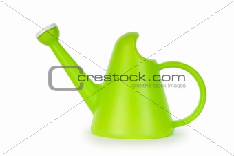Watering can isolated on the white background