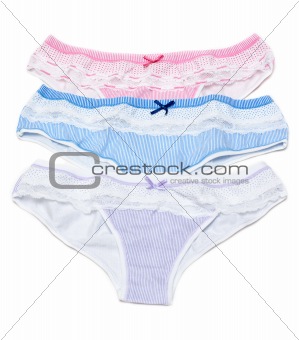 Three feminine panties