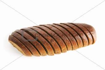 Sliced bread isolated on the white background