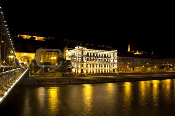 Budapest by night. Long exposure.