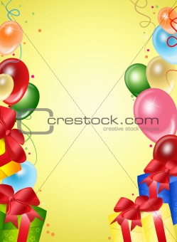 Festive background from balloons