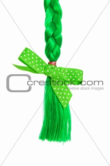 Green plait as a concept for St Patrick day