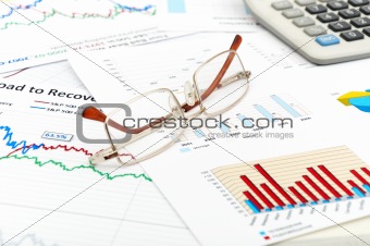 photo financial report and statistic